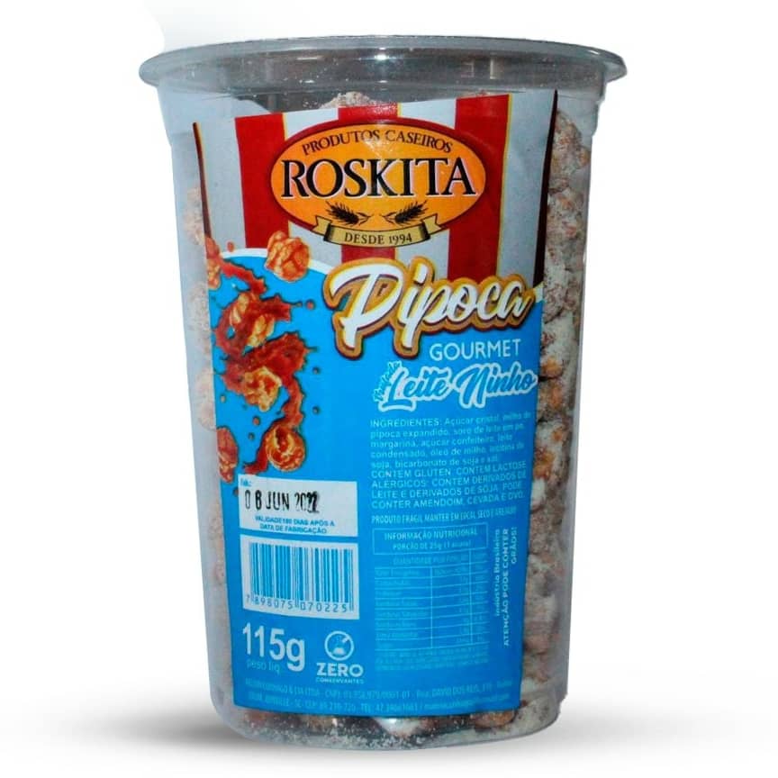 Pipoca  GOURMET Leite Ninho 115g