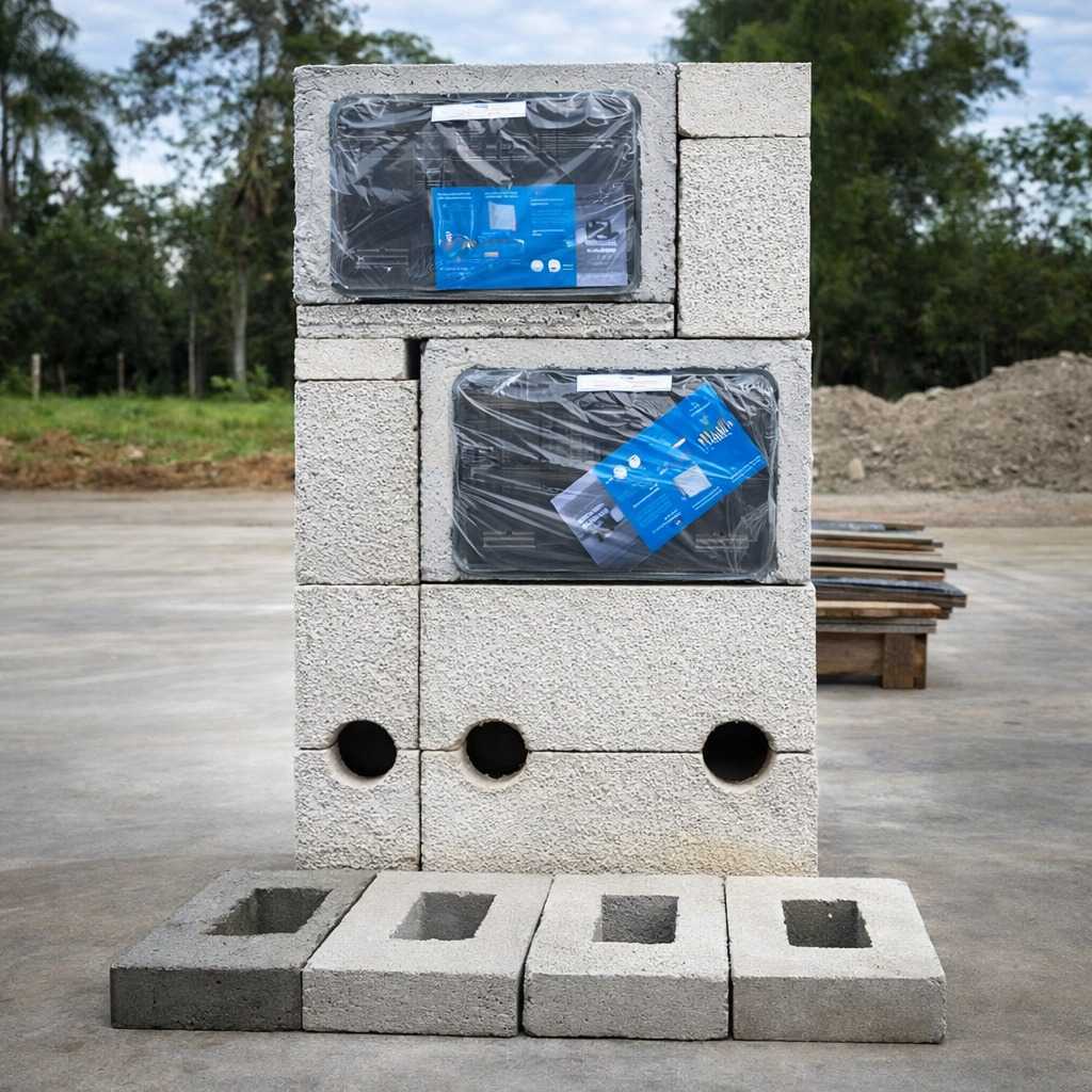 Mureta Pré-Moldada para Hidrômetros – Simples ou Múltipla