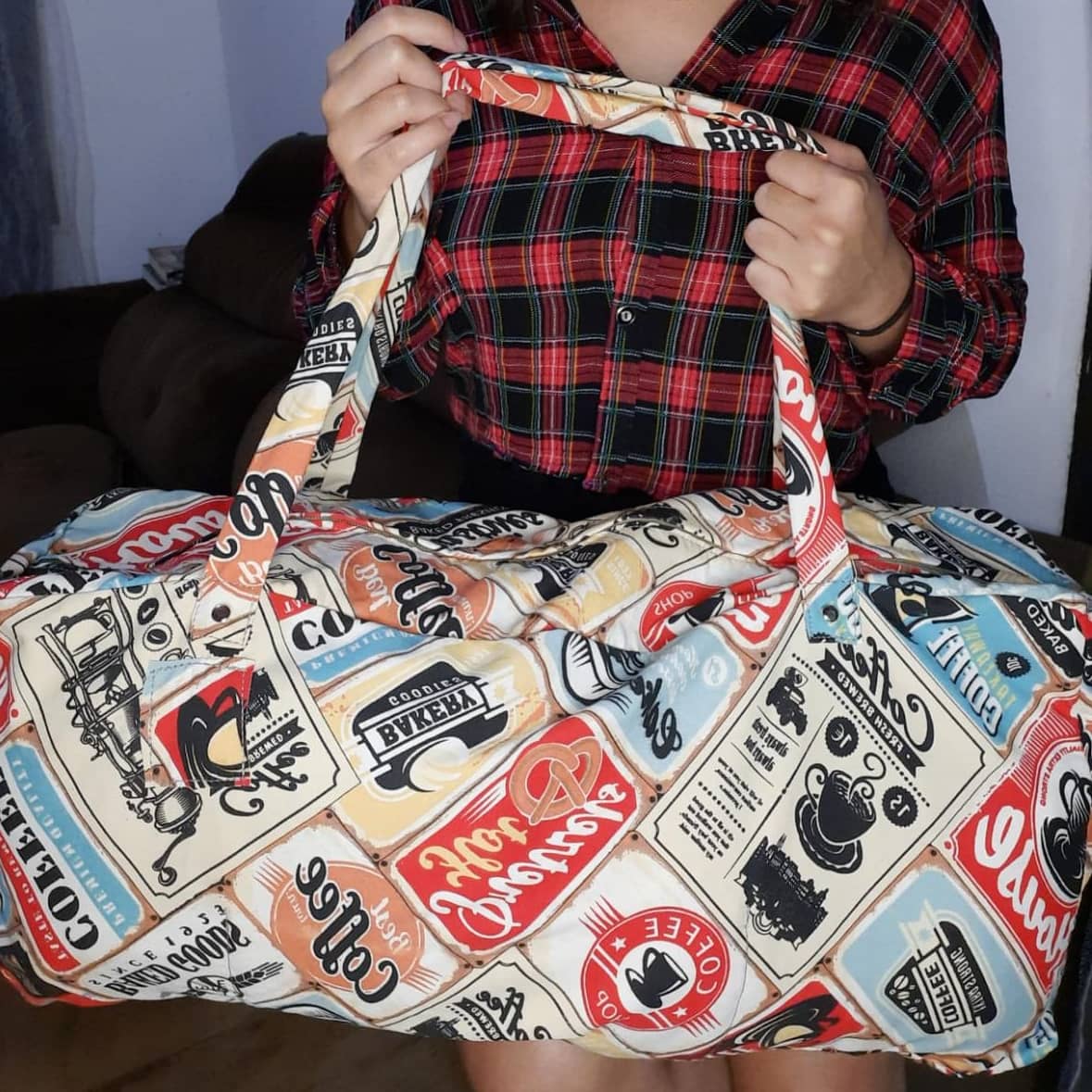 Bolsa de Viagem de Tecido