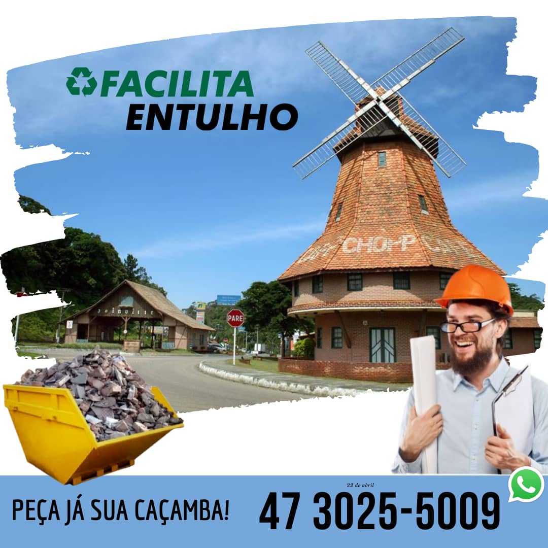 CAÇAMBA DE 5M³ PARA ENTULHO