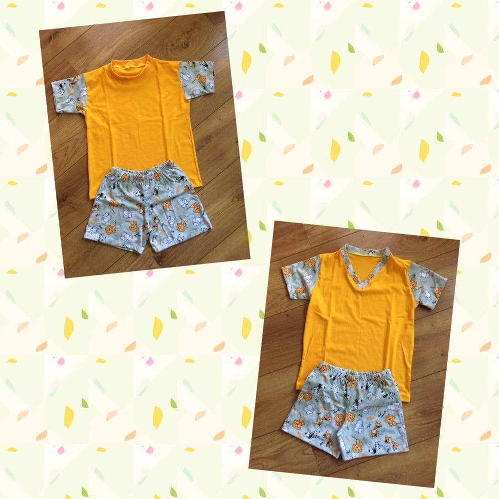 Pijama Manga Curta e Shorts