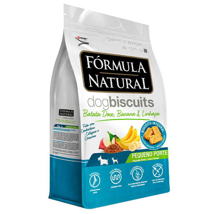 Biscoitos Fórmula Natural Dog Biscuits P/ Cães de Adultos de Mini e Pequeno Porte