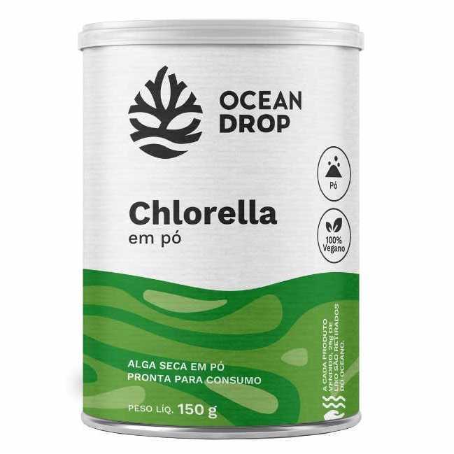 Chlorella em Pó 150g - Ocean Drop